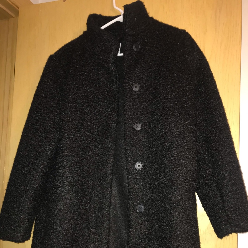 Black fleece woman’s coat